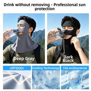 WANBAOLV | Sunproof Full Face Anti-UV Outdoor Ice Silk Sun Protection Neck Covering Mask