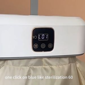 เครื่องอบผ้าแบบพับได้ ครัวเรือน ที่อบผ้าแห้ง ประหยัดพื้นที่ มีรีโมทคอนโทรล มีรูระบายลดกลิ่นอับ MINI Clothes Dryers