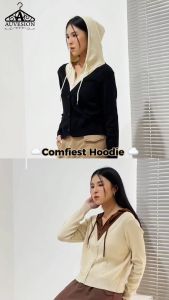6063 Zippy Two Tones Hoddie Zipper Polos Atasan Jaket Wanita