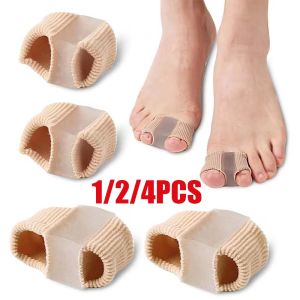 Toe Separator Silicone Pedicure Tools Bones Orthopedics Bunion Corrector Gel Insoles For Shoes (1/2/4pcs)