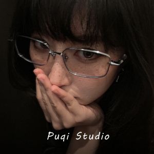 K-style Square Metal GM Light Gray Elegant Sunglasses Mens Trendy Special Sun Protection Spring/Summer Handsome Sun Glasses Women