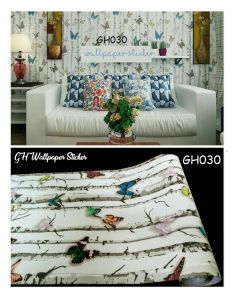 BAYAR DITEMPAT PAKET 5 ROLL Wallpaper Stiker Dinding Motif Dan Karakter Premium Quality Motif ELEGANT KAMAR TIDUR-RUANG TAMU 3D 5meter x 45cm