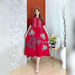 Wishara Batik - Daster Kekinian Terbaru Daster Rayon Premium Daster Batik Pekalongan Daster Rayon Twill Busui Resleting