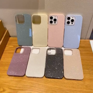 IMD candy color glitter hard case for iPhone 16 15 14 13 12 11 Pro Max casing Solid color anti-drop back cover for iPhone 13 case