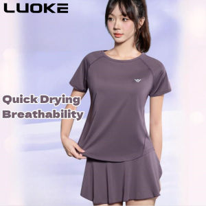 Luoke 瑜伽套装女Yoga Suit for Women Morning Running Quick Drying Badminton Jacket Casual Fitness Weight Loss with pocket