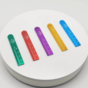 1Pc Dental Endodontic Finger Rulers Polychromatic Scale Tools for Root Canal Measurement Aluminum Oral Instruments Accessories