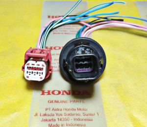 Soket head lamp socket lampu depan Reflextor Honda Genio Beat new led Scoopy new led 2021 For Honda ADV pin 6 original