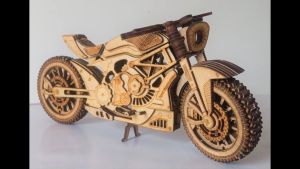 Đồ Chơi Lắp Ráp Mô Hình 3D Bằng Gỗ Xe Moto Davidsion