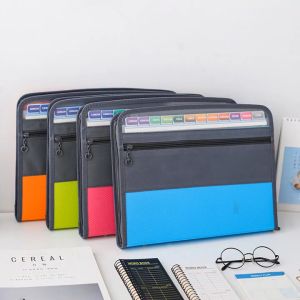 [HY] A4  Multi Layer Multi Compartment 13 Compartments Zip FIle Bag A4多层双拉链文件夹 File Berlapis