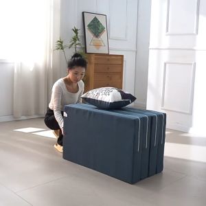 Premium Tilam Tri-Fold Foldable Mattress Soft Tatami Mattress Topper Single/Queen/King Size Foldable Thicker 床垫