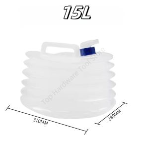5/10/15L Outdoor Collapsible Bucket Reusable Portable Water Carrier Container Outdoor Camping Equipment Emergency Water Tank