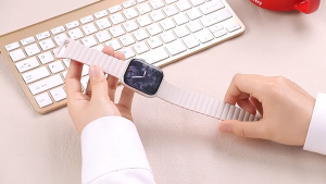 For apple watch band series 10 9 8 7 6 5 4 SE 40mm 44mm 41mm 45mm 42mm 46mm strap Silicone Strap Magnetic Buckle Rubber Bracelet for apple watch Ultra / Ultra 2 49mm strap smart watch band - Lazada