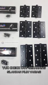 ENGSEL PINTU BAHAN TEBAL 3 - 4 - 5 INCH HIGH QUALITY (ANTI KARAT) TERMURAH BERAT KUAT PINTU JATI KAYU KAMPER PVC TRIPLEK PANEL BESI JENDELA