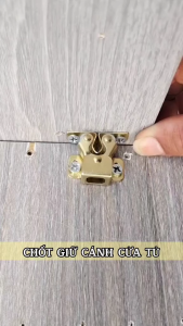 Khóa chốt cửa tủ con lăn tự động đôi hít thông minh -CTG