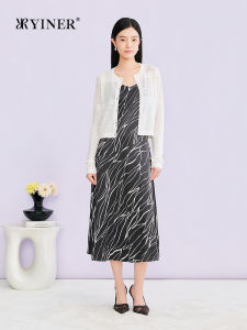 YINER | Stylish Elegant Colorblock Artistic Two-Piece Dress