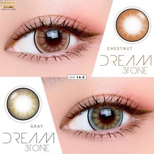 **มีค่าสายตา** คอนแทคเลนส์ ขนาดตาโต Dream3tone (Winklens) ตัดขอบแบ้ว ตาหวาน Dia 14.5 ค่าอมน้ำ 46 % คอนแทคเลนส์รายเดือน