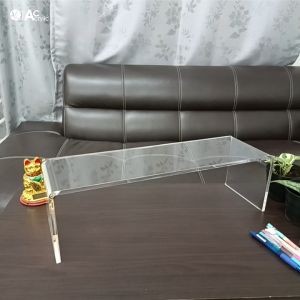 หนา 8 มิล แข็งแรงมาก!! ชั้นวางโมเดล ชั้นอะคริลิคใส ทรง U ขนาด ก15xย50xส15cm. (S9)