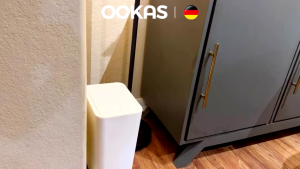 OOKAS Nordic Trash Can With Cover: A Large Press-Type Garbage Bin for Kitchen