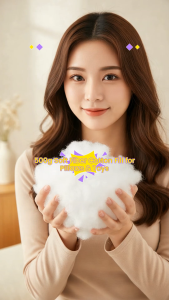 Soft Nylon Fiber Fill Stuffing Material for Pillows Cushions Plush Toys Dolls DIY Craft