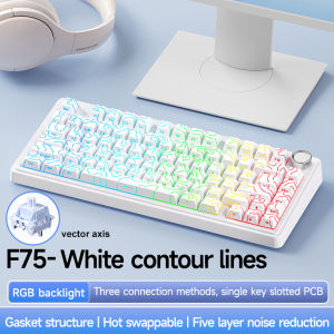 AULA | Bàn Phím Cơ Không Dây AULA F75 Bố Cục 75% Trục Reaper Tùy Chỉnh Hỗ Trợ Thay Nóng Dành Cho Game Thủ Cấu Trúc Gasket Profile OEM