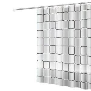 Rèm Tắm Chống Nước PEVA Phong Cách Hiện Đại Vỏ Tắm Thân Thiện Với Môi Trường Có Móc 180/200cm Cho Phòng Tắm Gia Đình Rèm Tắm Trang Trí