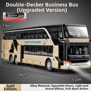Childrens Alloy New Energy Bus Model Toy Car