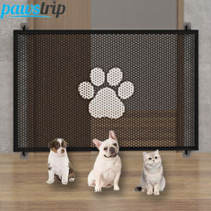 No Punching Pet Dog Barrier Fences Foldable Dog Safety Fence Protection Net Pet Isolated Network Stairs Gate Dog Accessories