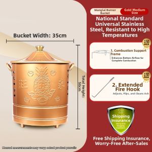 BINYUE | Indoor/Outdoor Ashless Paper Burning Bucket
