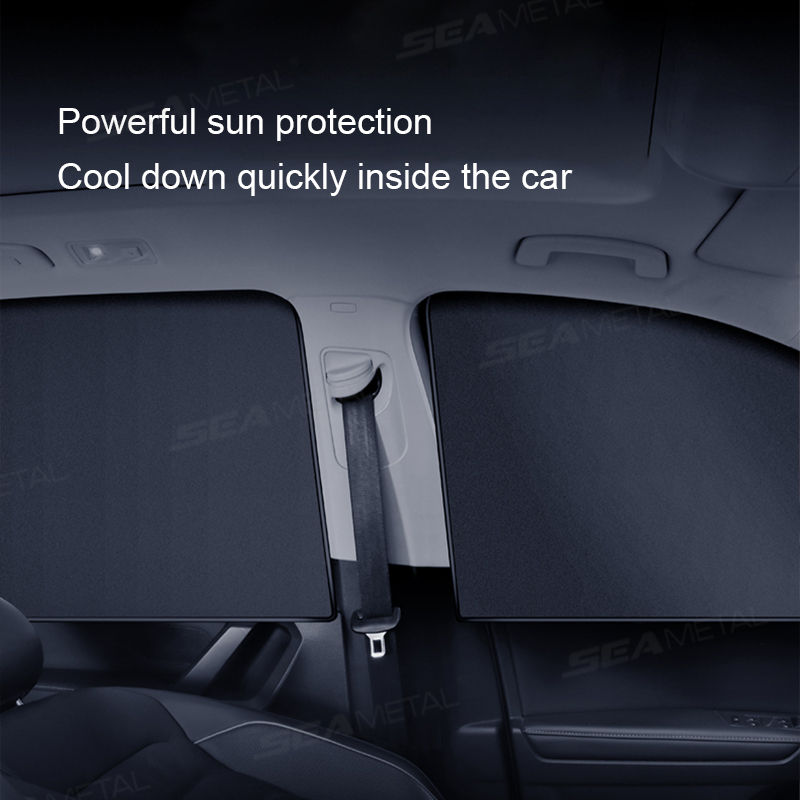 SEAMETAL Magnetic Car Side Window Sunshade Curtain, Summer UV Protection Cooling Sun Shades For Front & Rear Auto Window Accessories
_voghion.com