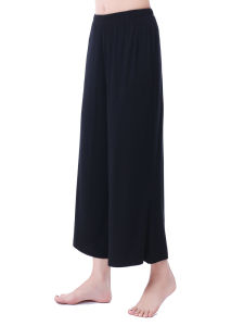 Comfortable Breathable High Waist Modal Wide Leg Pants Square Dance Practice Nine Point Loose Fit Dance Trousers Womens Sportswear