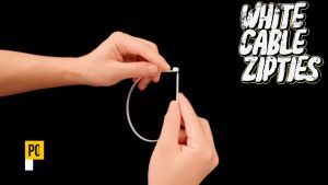 1 PACK White Cable Zip Ties Self-Locking Nylon Wrap Wire Ties Industrial Use Cable tie Fastening Ring Cable 1818