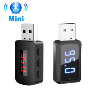 kebidumei | Bluetooth 5.4 Car Transmitter Receiver Handsfree Call Car Kit Mini USB Power Auto Wireless Audio Adapter For Fm Radio