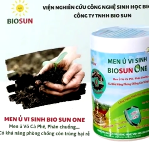 Men Ủ Vi Sinh BIOSUN ONE 1Kg – Ủ Vỏ Cà Phê Phân Chuồng Cải Tạo Đất Phòng Trừ Côn Trùng Hại Rễ