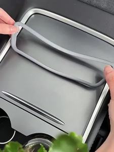 For Tesla Model Y / 3 Silicone Rear View Mirror Protector Frame Rearview Mirror Edge Protective Cover Car Interior Accessories