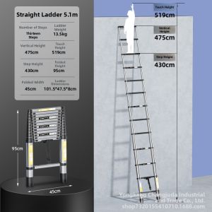 MLZH | Stainless Steel Multi-functional Extendable Ladder