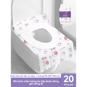 MONLEYTA | Đệm bồn cầu dùng một lần dày chống thấm nước có bao bì đóng gói độc lập cho khách sạn du lịch