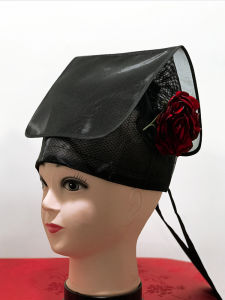 Ming Han Dynasty Men Hat Kids Adult National Costume Chinese Studies Performance Ancient Chinese Costume Show Black Gauze 24 New Arrival