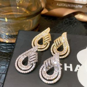 MESU.ACC | Luxury Minimalist Fashion Unique Design Earrings Full Of Diamonds