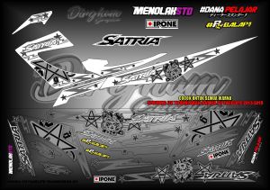 Lis sticker stiker striping variasi satria fu facelift UV tranfaran Medusa Medusa Sticker