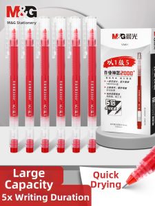 M&G | Smooth Quick-Drying Large Capacity Red Neutral Pen 0.5mm