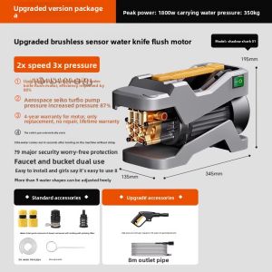 HELLOLEIBOO | High-Pressure Portable Automatic Car Wash Machine 220V