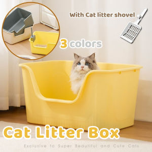 Cat Litter Box Oversized Cat Toilet with Scoop Deodorization Leakage Prevention Cat Litter Box