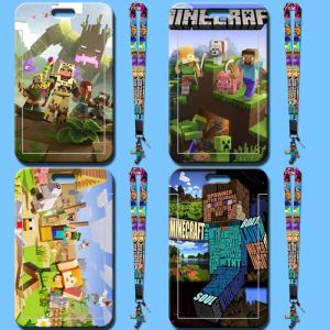 ซองใส่บัตรห้อยบัตรอาหารสำหรับนักเรียนลายการ์ตูนมีสายคล้องคอสไตล์น่ารัก Ins