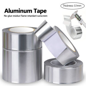High-Quality Aluminum Foil Tape High-Temperature Aluminum Foil Tape for Pipes And HVAC Fire Resistant High Temperature Sticker