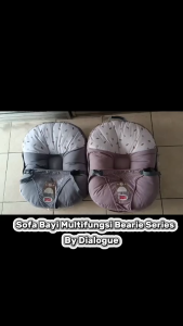 Dialogue Sofa Bayi 3in1 Bearie Series DGK9305 Warna Abu dan Pink
