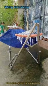 Lưới Võng Ván Gỗ 2 Lớp Vải Dày - Phù Hợp Cho Khung Lớn - Võng Dài 235cm Rộng 150cm - Chất Vải Đẹp