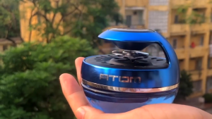 Nước hoa ô tô cao cấp ATOM nước hoa xe ô tô chạy năng lượng mặt trời xoay quạt tỏa hương