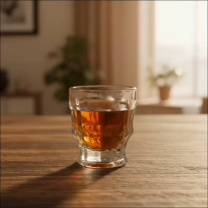 Bộ 6 Ly Rượu Mini Dáng Mắc Tre 15ml – Shot Glass Đáy Khía Độc Lạ