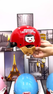 Mũ Bảo Hiểm Nửa Đầu NAPOLI Cho Trẻ Em Từ 4 Tuổi-8 Tuổi/Hàng Cty Chính Hãng.