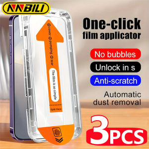 NNBILI 3Pcs Oleophobic Coating Dust Free Easy Installation Screen Protector For iPhone 14 11 13 12 15 16 17 18 Pro Max 18 Glass